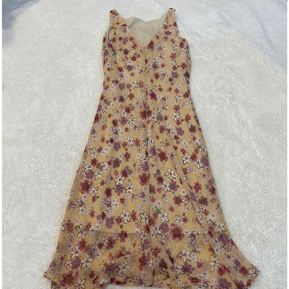 Faith Love Passion Womens Purple Floral Dress Sz 6 Y2K Whimsigoth Cottage Core - Picture 2 of 7